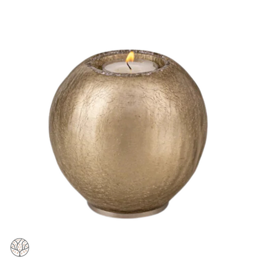 Boheems kristal urn & kaarshouder