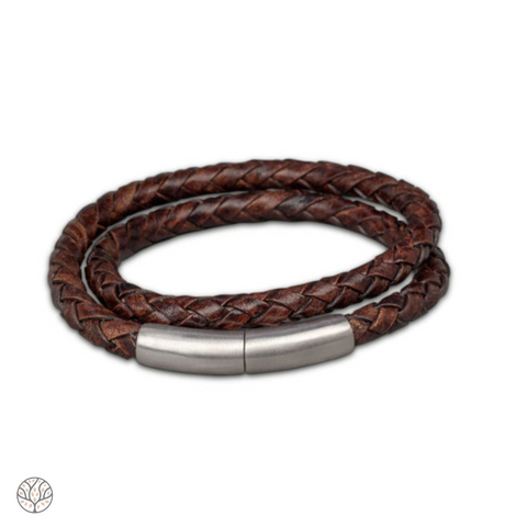 FPU 606 Embrace Armband Gevlochten Leder