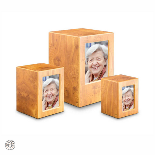 MDF Fotolijst urn- Lichtbruin