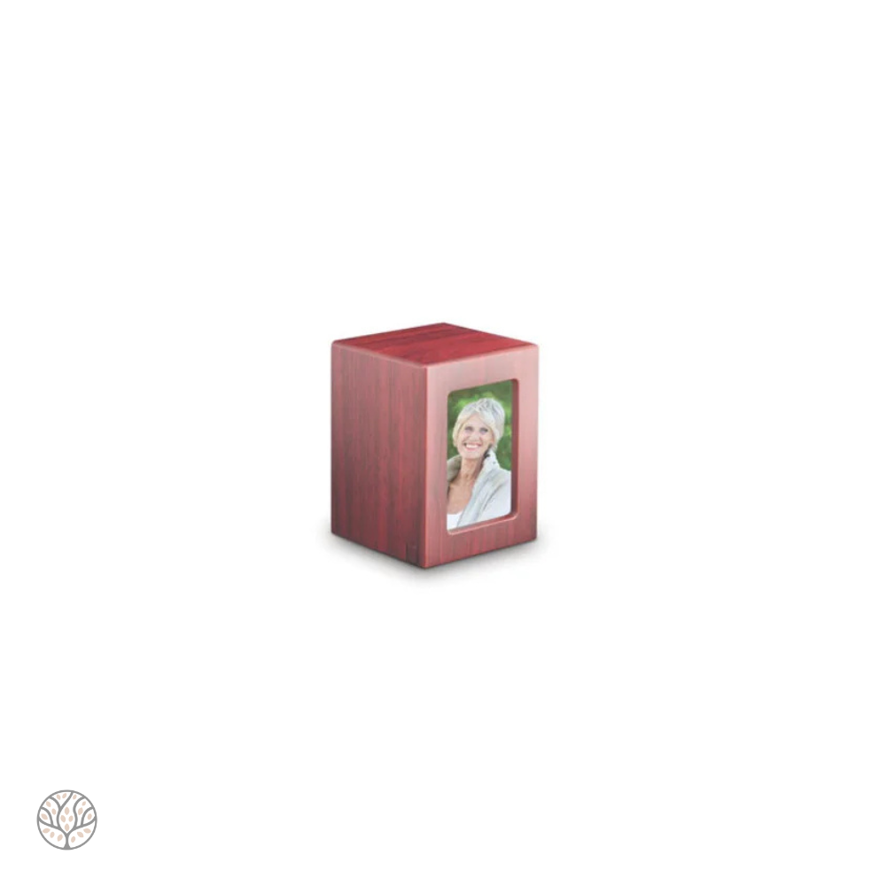 MDF Fotolijst urn - Kersenkleur