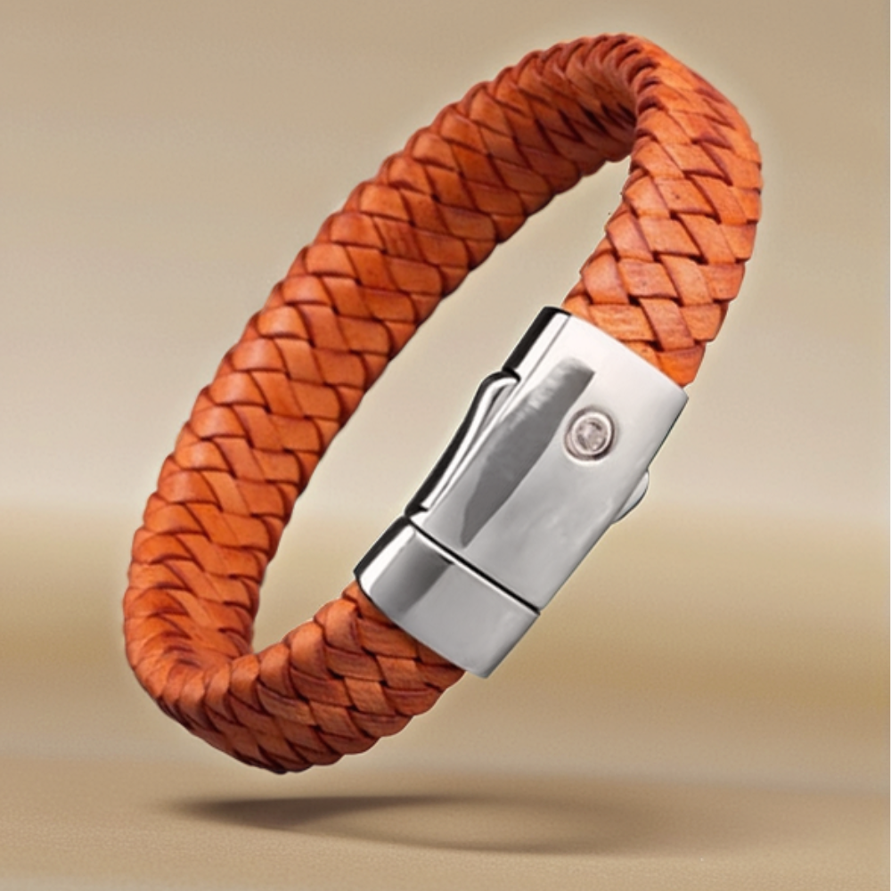 FPU 601 Embrace Armband Gevlochten Leder