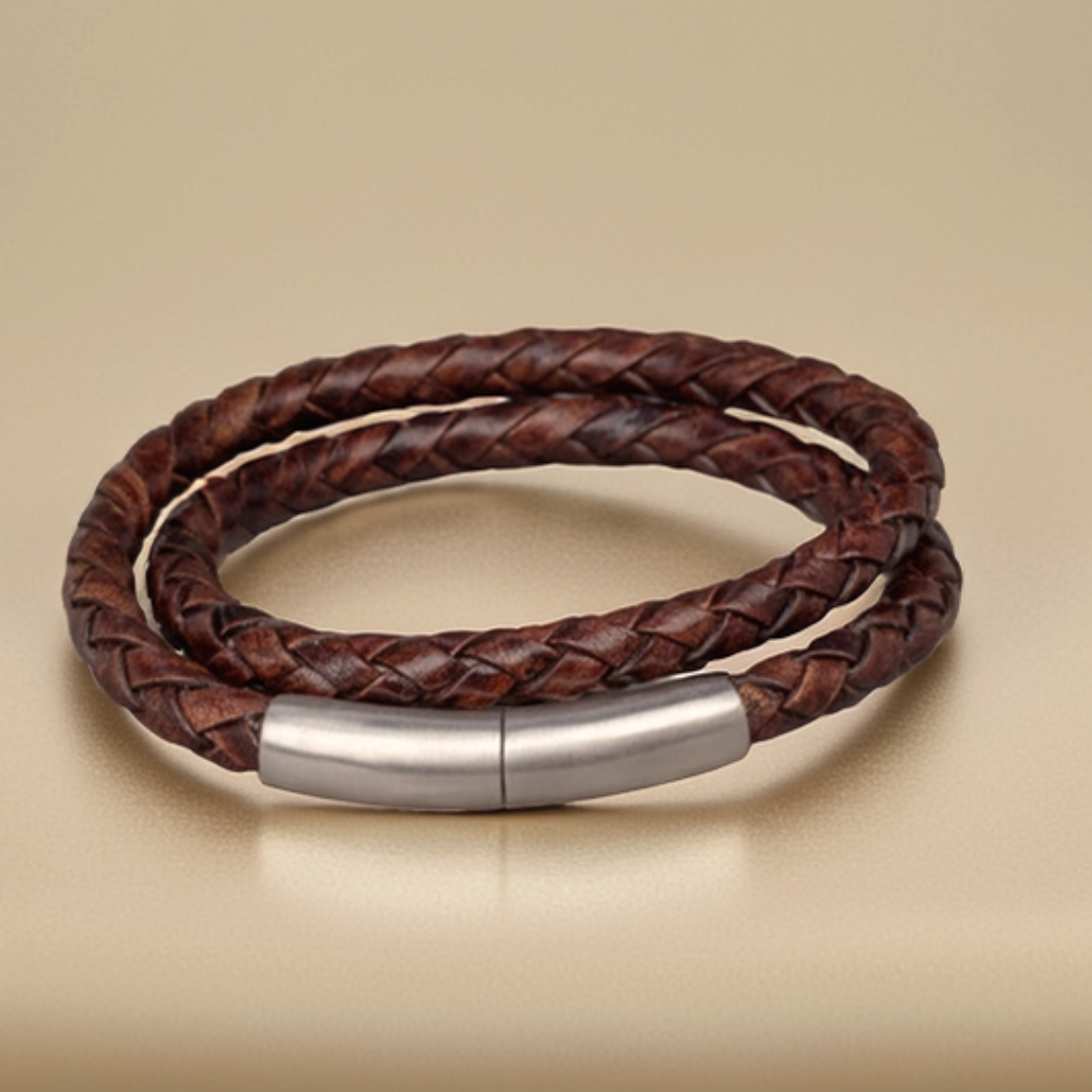 FPU 606 Embrace Armband Gevlochten Leder