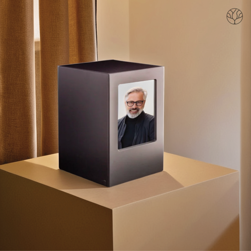 MDF fotolijst urn - Zwart