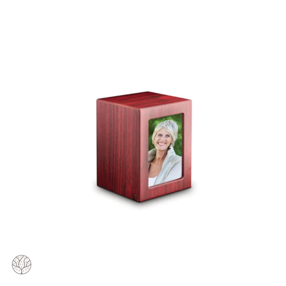 MDF Fotolijst urn - Kersenkleur