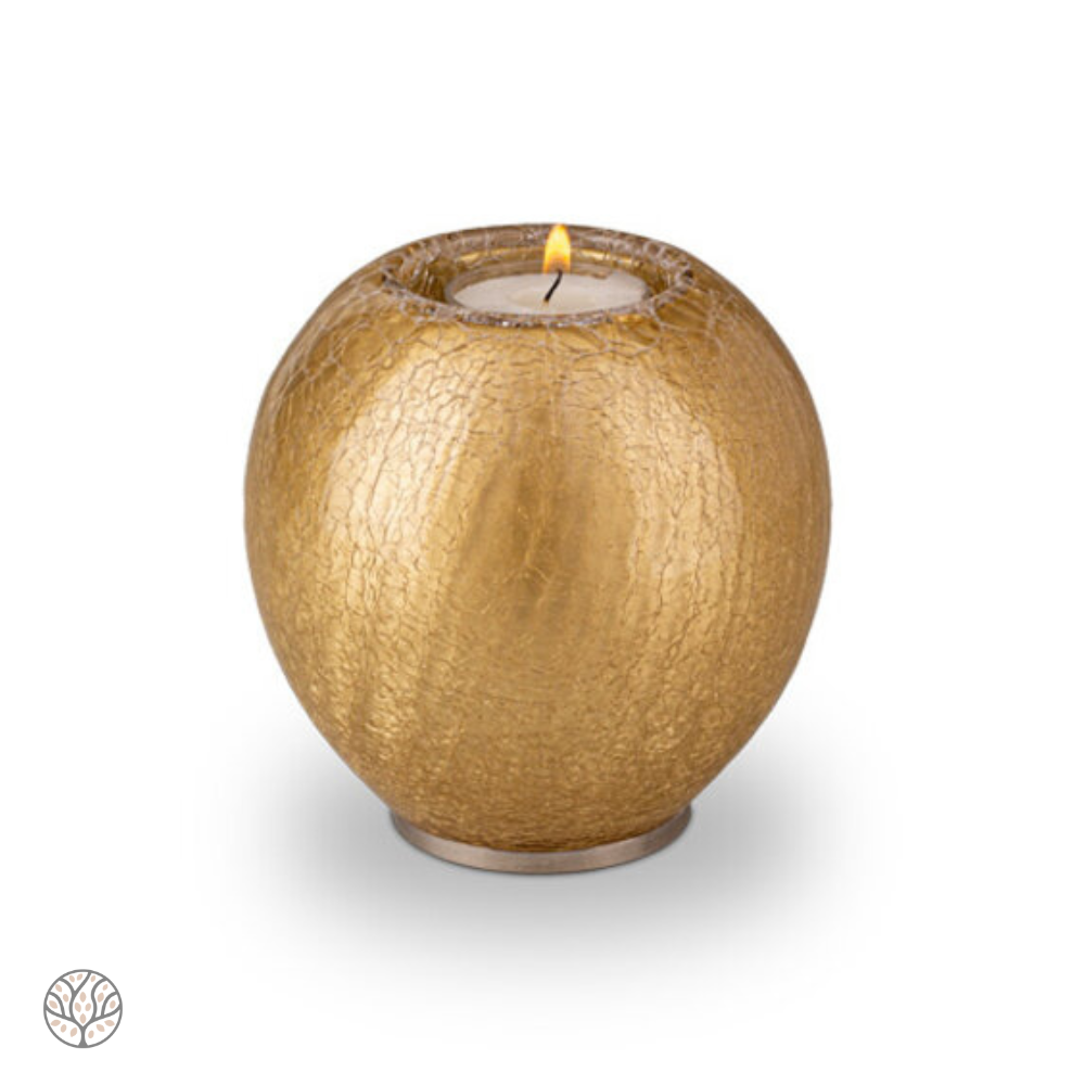 Boheems kristal urn & kaarshouder