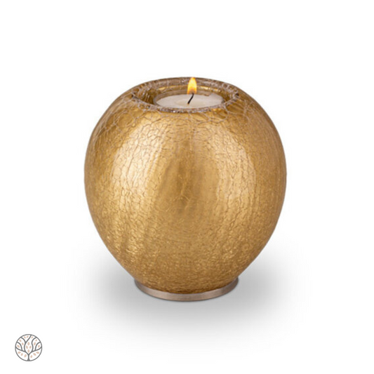Boheems kristal urn & kaarshouder