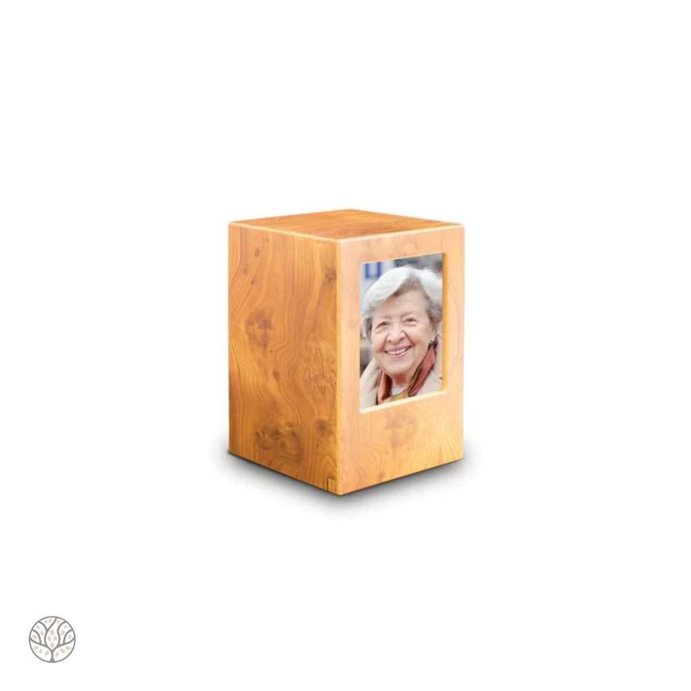 MDF Fotolijst urn- Lichtbruin