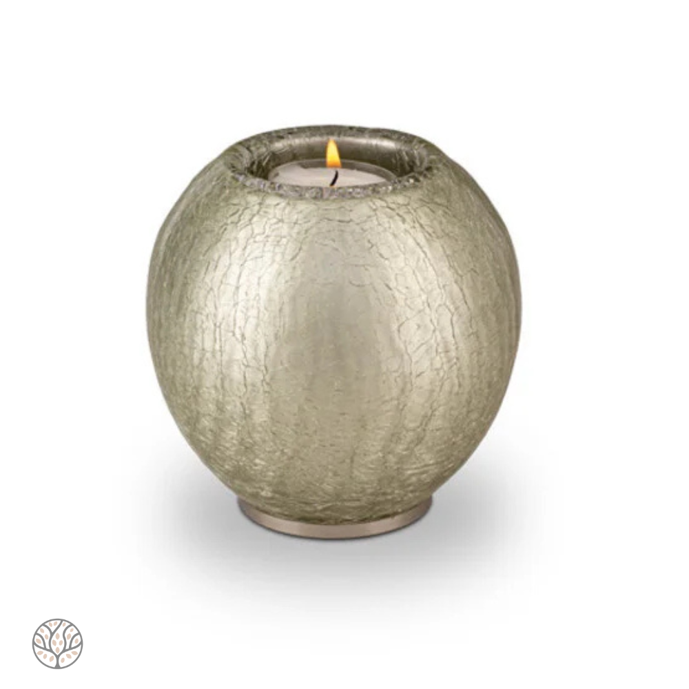 Boheems kristal urn & kaarshouder