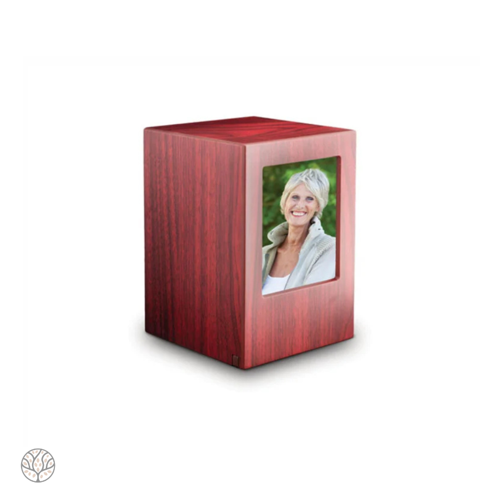 MDF Fotolijst urn - Kersenkleur