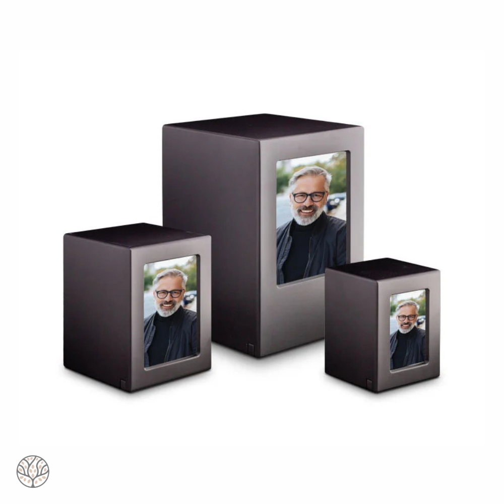 MDF fotolijst urn - Zwart