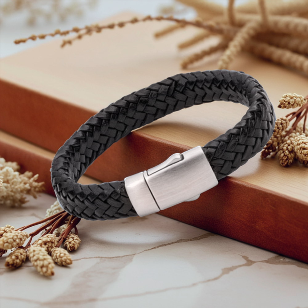 FPU 608 Embrace Armband Gevlochten Leder