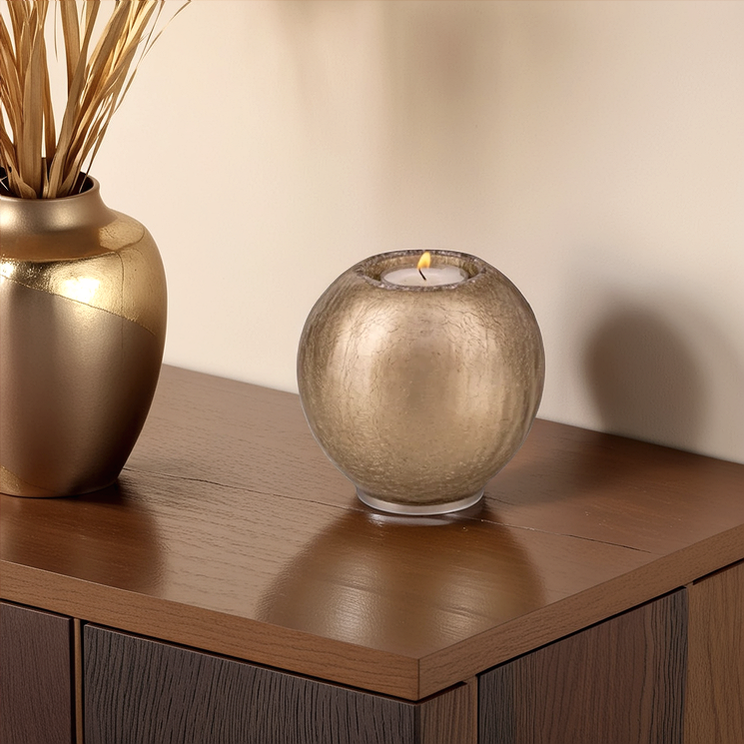 Boheems kristal urn & kaarshouder